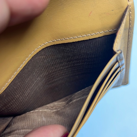 Auth. CELINE Macadam PVC Bifold Wallet Beige Brown Logo Print Canvas Leather - Picture 9 of 17